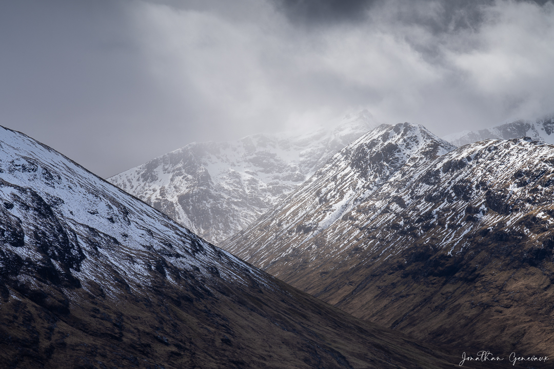 Paysages Glencoe en hiver