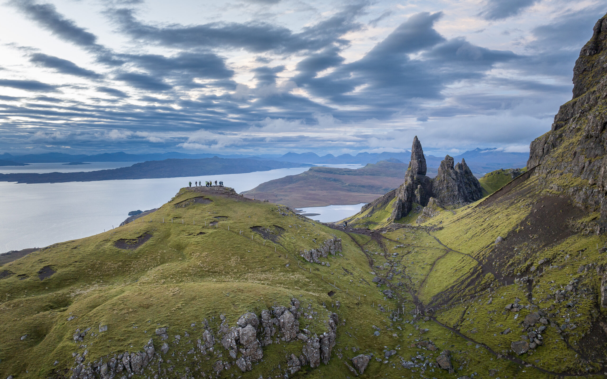 Participants à un voyage en Ecosse. Séjour en Ecosse.