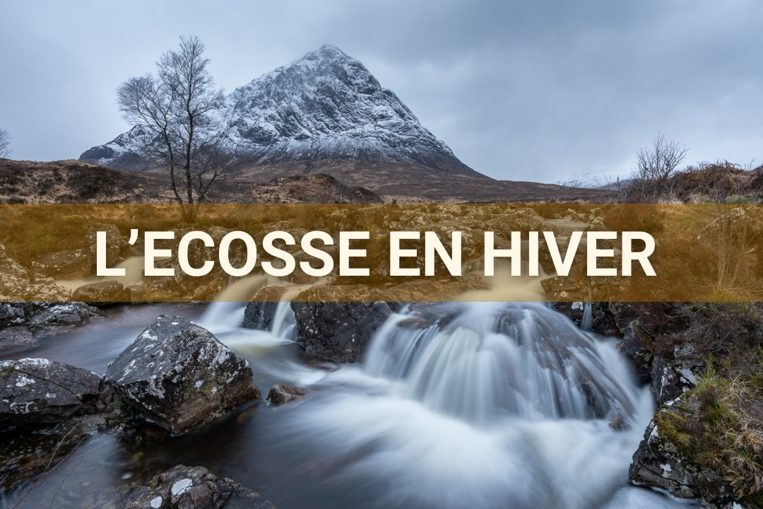 Paysage d'Ecosse en hiver