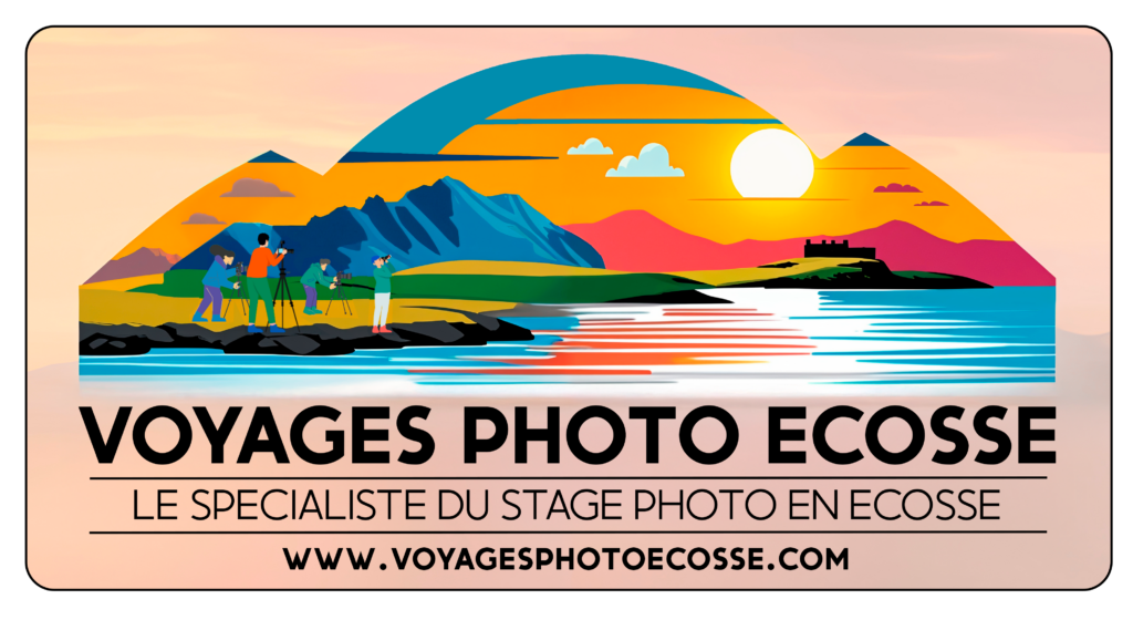 Logo Voyages Photo Ecosse, le spécialiste du stage photo en Ecosse