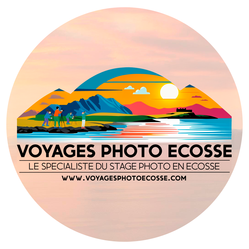 Logo Voyages Photo Ecosse, le spécialiste du stage photo en Ecosse